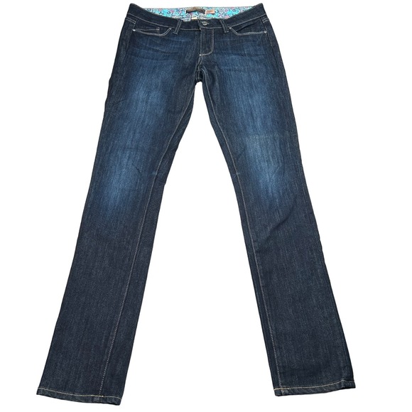 PAIGE | Skyline Dark Wash Flap Pocket Jeans Size 27 - Picture 3 of 6